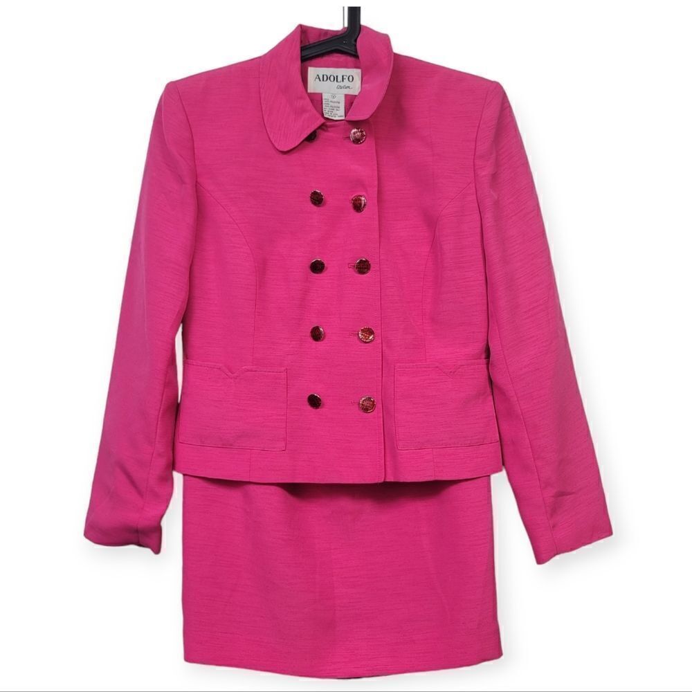 Adolfo Atelier two-piece skirt set, size, 6